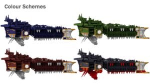 Colour palette scheme for Gothic Dreadnought Battleship